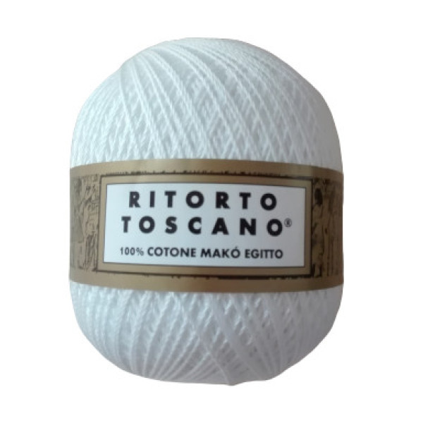 Ritorto Toscano - Gomitolo per Uncinetto - Cotone Makò Egitto n. 8